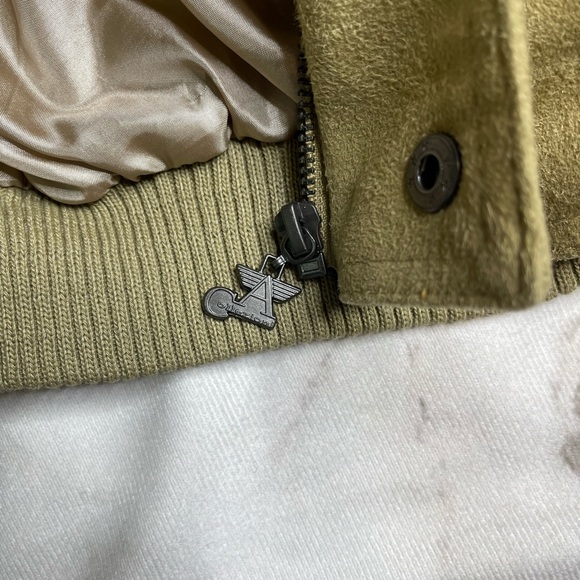 Vintage A Collezioni Brown Faux Suede Jacket Men's Size XLARGE - Picture 7 of 16